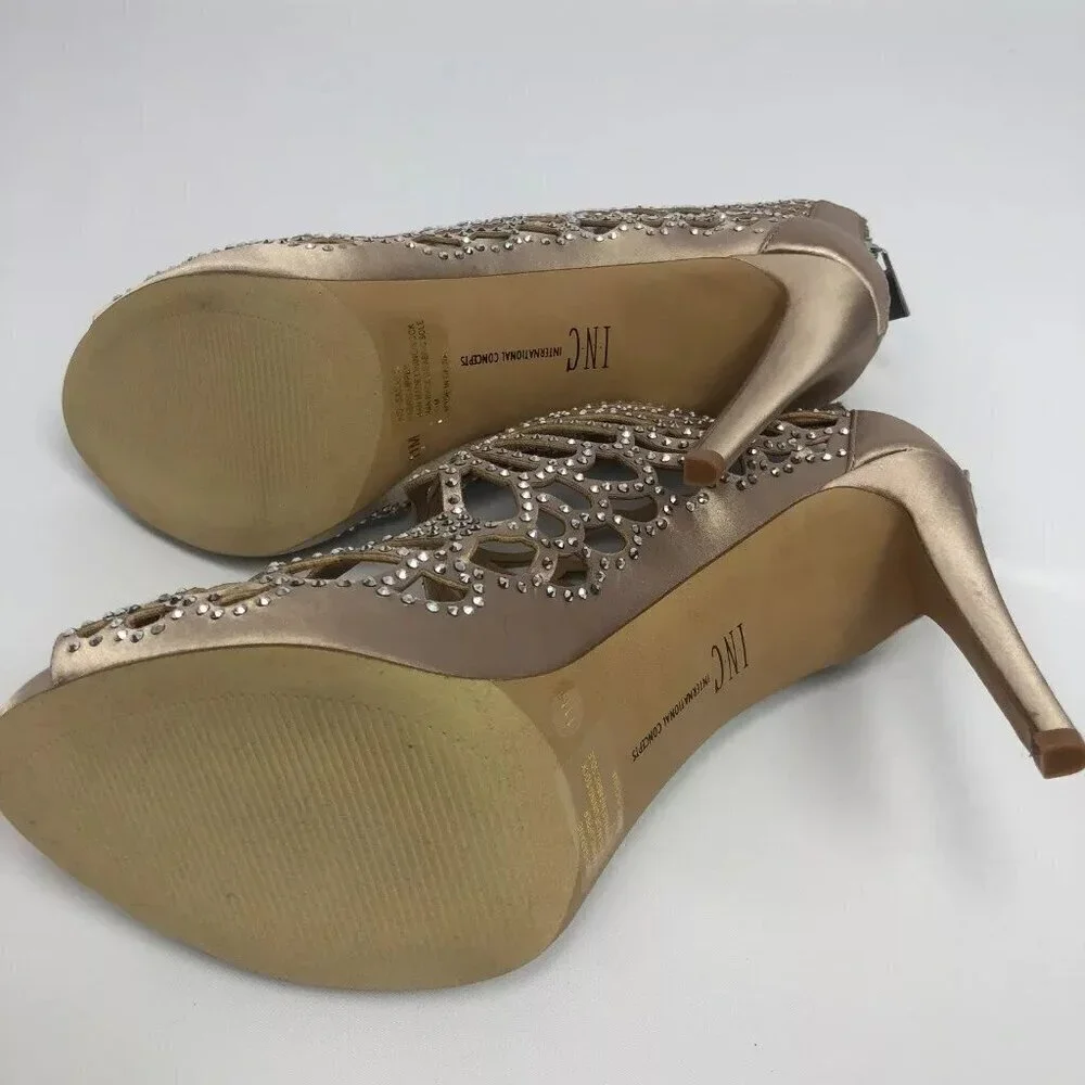 INC Womens Sarane Evening Sandals Bisque 11M